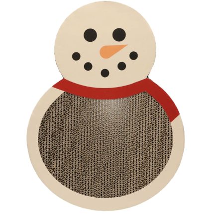Pearhead Snowman Scratch Pad White Cat Scratchers